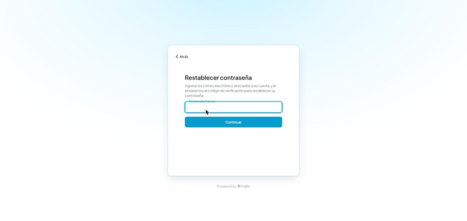 Restablecer la contraseña